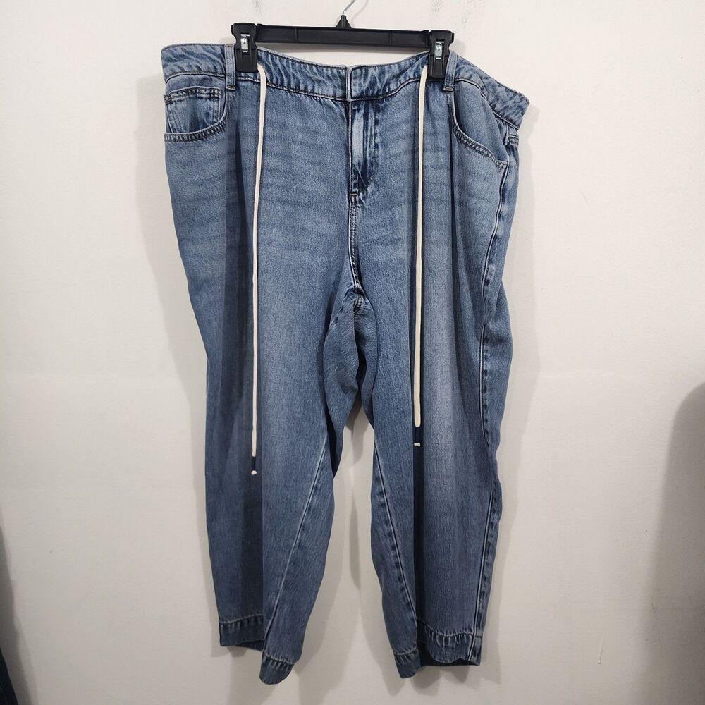 Talbots Summerweight Drawstring Ankle Pants Jeans Tencel Lyocell Plus Petite 18W